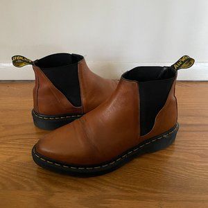 Dr Martens Bianca Chelsea Boots Tan Cognac Sz 9